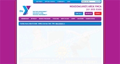 Desktop Screenshot of meadowlandsymca.org