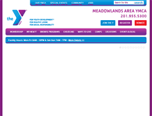 Tablet Screenshot of meadowlandsymca.org